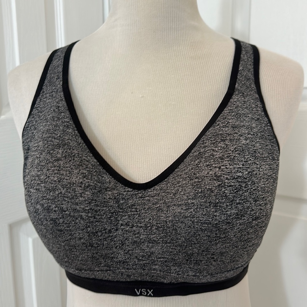 Victoria’s Secret VSX SexySport Padded Bra Black & Gray 36D